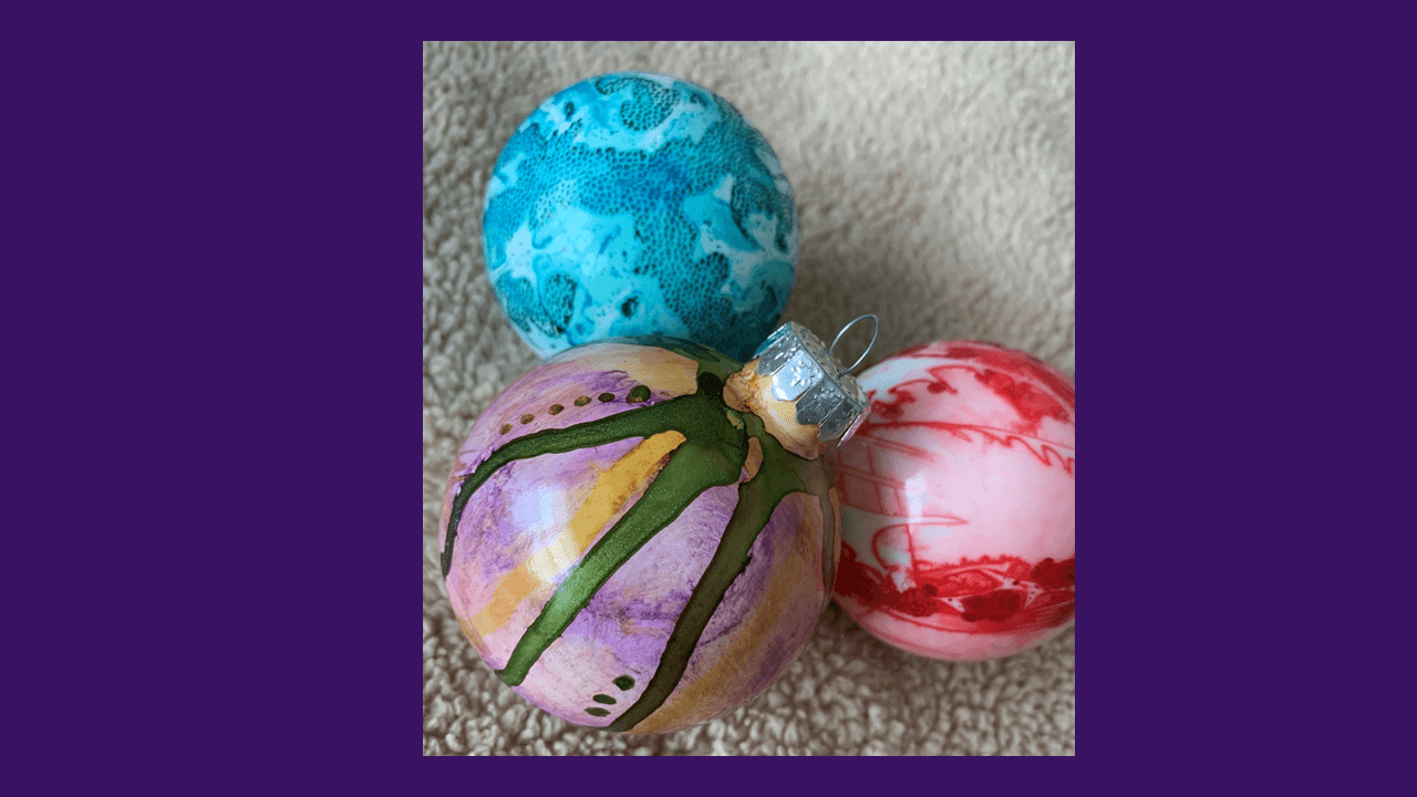 Flyer for Holiday Ornament Family Workshop